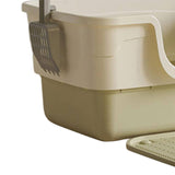 Maxbell Pet Litter Box with Litter Mat Pet Cleaner Accessories Cat Box Kitten Toilet green