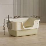 Maxbell Open Top Pet Litter Box with Scoop Pet Cleaner Accessories Bedpan Cat Toilet green