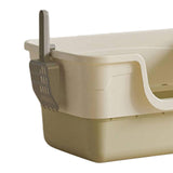 Maxbell Open Top Pet Litter Box with Scoop Pet Cleaner Accessories Bedpan Cat Toilet green