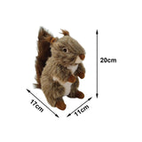 Maxbell Squeaky Plush Dog Toy Pet Toy Medium Dogs Cats Lovely Dog Squirrel Plush Toy