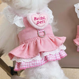 Maxbell Dog Dress Cats Clothes Costume Funny Pet Dress Photo Props Dog Harness Dress L