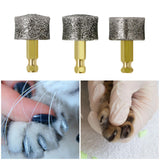Maxbell Dog Nail Grinder Head Multipurpose Smooth Pet Nail Grinder Tips for Trimming 80 Grits