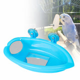 Maxbell Bird Baths Tub Bowl Bathroom Bath Accessories for Lovebird Budgie Budgerigar Double Mirror