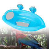 Maxbell Bird Baths Tub Bowl Bathroom Bath Accessories for Lovebird Budgie Budgerigar Double Mirror