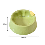 Maxbell Cat Bowl Pet Feeder Bowl Dish Drinking Travel for Small Food Water Bowl green