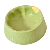 Maxbell Cat Bowl Pet Feeder Bowl Dish Drinking Travel for Small Food Water Bowl green