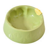 Maxbell Cat Bowl Pet Feeder Bowl Dish Drinking Travel for Small Food Water Bowl green
