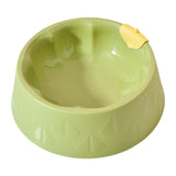 Maxbell Cat Bowl Pet Feeder Bowl Dish Drinking Travel for Small Food Water Bowl green