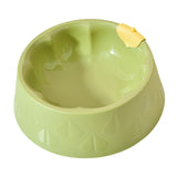 Maxbell Cat Bowl Pet Feeder Bowl Dish Drinking Travel for Small Food Water Bowl green