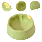 Maxbell Cat Bowl Pet Feeder Bowl Dish Drinking Travel for Small Food Water Bowl green