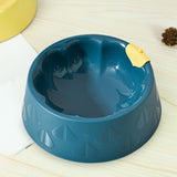 Maxbell Cat Bowl Pet Feeder Bowl Dish Drinking Travel for Small Food Water Bowl blue