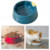 Maxbell Cat Bowl Pet Feeder Bowl Dish Drinking Travel for Small Food Water Bowl blue