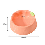 Maxbell Cat Bowl Pet Feeder Bowl Dish Drinking Travel for Small Food Water Bowl Pink