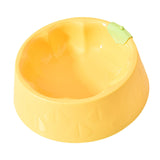 Maxbell Cat Bowl Pet Feeder Bowl Dish Drinking Travel for Small Food Water Bowl yellow