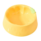 Maxbell Cat Bowl Pet Feeder Bowl Dish Drinking Travel for Small Food Water Bowl yellow