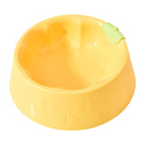 Maxbell Cat Bowl Pet Feeder Bowl Dish Drinking Travel for Small Food Water Bowl yellow
