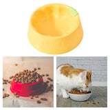 Maxbell Cat Bowl Pet Feeder Bowl Dish Drinking Travel for Small Food Water Bowl yellow