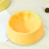 Maxbell Cat Bowl Pet Feeder Bowl Dish Drinking Travel for Small Food Water Bowl yellow