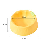 Maxbell Cat Bowl Pet Feeder Bowl Dish Drinking Travel for Small Food Water Bowl yellow