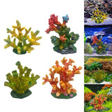 Maxbell Artificial Coral Figurine Sculpture Home Decor Aquarium Decoration for Table yellow