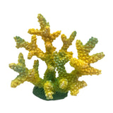 Maxbell Artificial Coral Figurine Sculpture Home Decor Aquarium Decoration for Table yellow