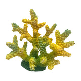 Maxbell Artificial Coral Figurine Sculpture Home Decor Aquarium Decoration for Table yellow