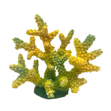 Maxbell Artificial Coral Figurine Sculpture Home Decor Aquarium Decoration for Table yellow