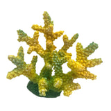 Maxbell Artificial Coral Figurine Sculpture Home Decor Aquarium Decoration for Table yellow