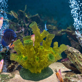 Maxbell Artificial Coral Figurine Sculpture Home Decor Aquarium Decoration for Table green