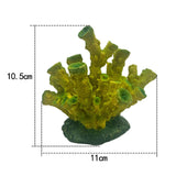 Maxbell Artificial Coral Figurine Sculpture Home Decor Aquarium Decoration for Table green
