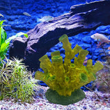 Maxbell Artificial Coral Figurine Sculpture Home Decor Aquarium Decoration for Table green