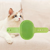 Maxbell Pet Grooming Brush Tool Silicone Cat Grooming Massage for Indoor Cats Kitten Green