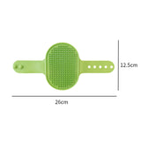 Maxbell Pet Grooming Brush Tool Silicone Cat Grooming Massage for Indoor Cats Kitten Green