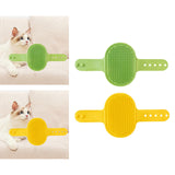 Maxbell Pet Grooming Brush Tool Silicone Cat Grooming Massage for Indoor Cats Kitten Green