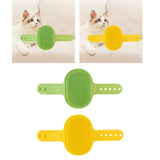 Maxbell Pet Grooming Brush Tool Silicone Cat Grooming Massage for Indoor Cats Kitten Green