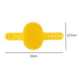 Maxbell Pet Grooming Brush Tool Silicone Cat Grooming Massage for Indoor Cats Kitten Yellow