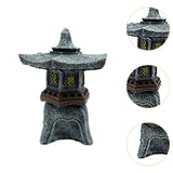 Maxbell Fish Tank Decoration Creative Aquarium Accessories Miniature Pagoda Figurine L
