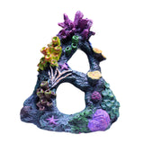 Maxbell Artificial Aquarium Coral Cave Landscaping Hide Cave Fish Tank Ornament