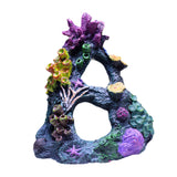 Maxbell Artificial Aquarium Coral Cave Landscaping Hide Cave Fish Tank Ornament