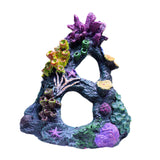 Maxbell Artificial Aquarium Coral Cave Landscaping Hide Cave Fish Tank Ornament