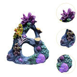 Maxbell Artificial Aquarium Coral Cave Landscaping Hide Cave Fish Tank Ornament