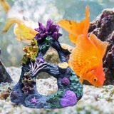 Maxbell Artificial Aquarium Coral Cave Landscaping Hide Cave Fish Tank Ornament