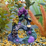 Maxbell Artificial Aquarium Coral Cave Landscaping Hide Cave Fish Tank Ornament