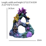 Maxbell Artificial Aquarium Coral Cave Landscaping Hide Cave Fish Tank Ornament