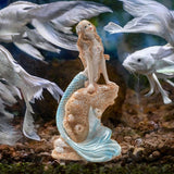 Maxbell Fish Tank Landscaping Decoration Aquarium Hideaway Home Decor Mermaid Statue