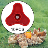 Maxbell 10Pcs Chicken Waterer Nipple Water Drinking Tool for Birds Poultry Supplies