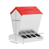 Maxbell Chicken Feeder Multipurpose Chick Feeding Station for Canary Backyard Pigeon 30.5cmx30.5cmx40cm