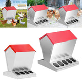 Maxbell Chicken Feeder Multipurpose Chick Feeding Station for Canary Backyard Pigeon 30.5cmx30.5cmx40cm