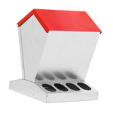 Maxbell Chicken Feeder Multipurpose Chick Feeding Station for Canary Backyard Pigeon 30.5cmx30.5cmx40cm