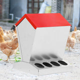 Maxbell Chicken Feeder Multipurpose Chick Feeding Station for Canary Backyard Pigeon 30.5cmx30.5cmx40cm